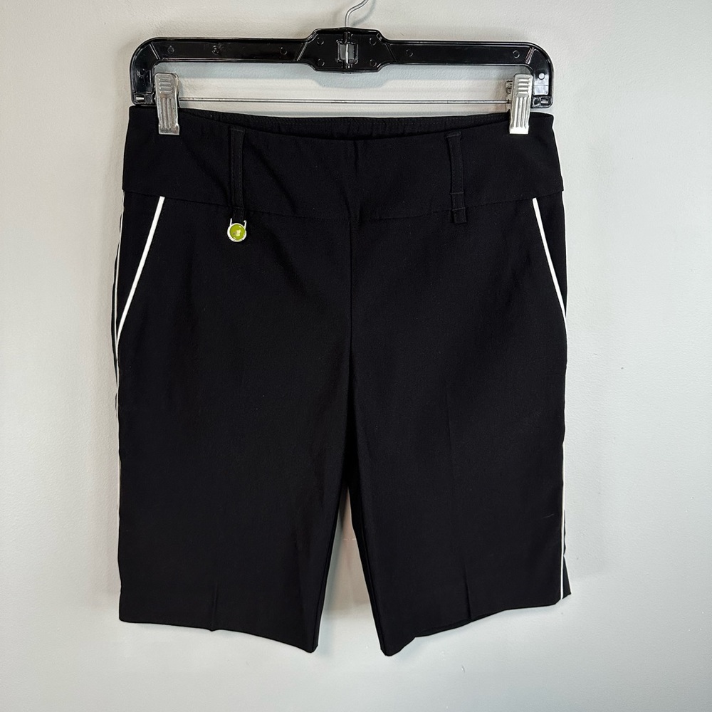 Swing Control Pull on Golf Shorts Womens Size 4 Black High Rise